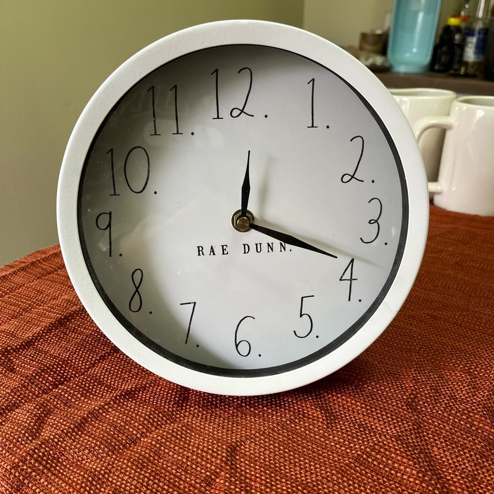 Rae Dunn Tabletop Clock
